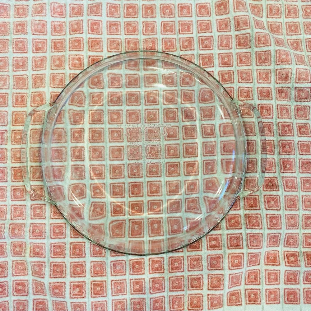 Anchor Ovenware 9” Deep Pie Plate 1 Quart Microwave Safe Glassware Clear USA
